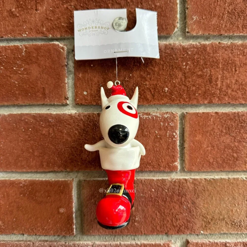 TARGET WONDERSHOP BULLSEYE IN A BOOT CHRISTMAS ORNAMENT 1CT